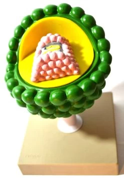 Model Of AIDS Virus; Greatly Magnified; 2 Parts; On Stand