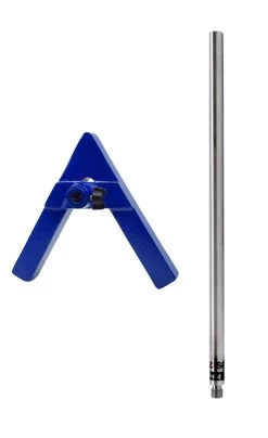 A-Shaped Retort Base & Rod Set - 8"x8" Base, 19.8" Rod - Steel