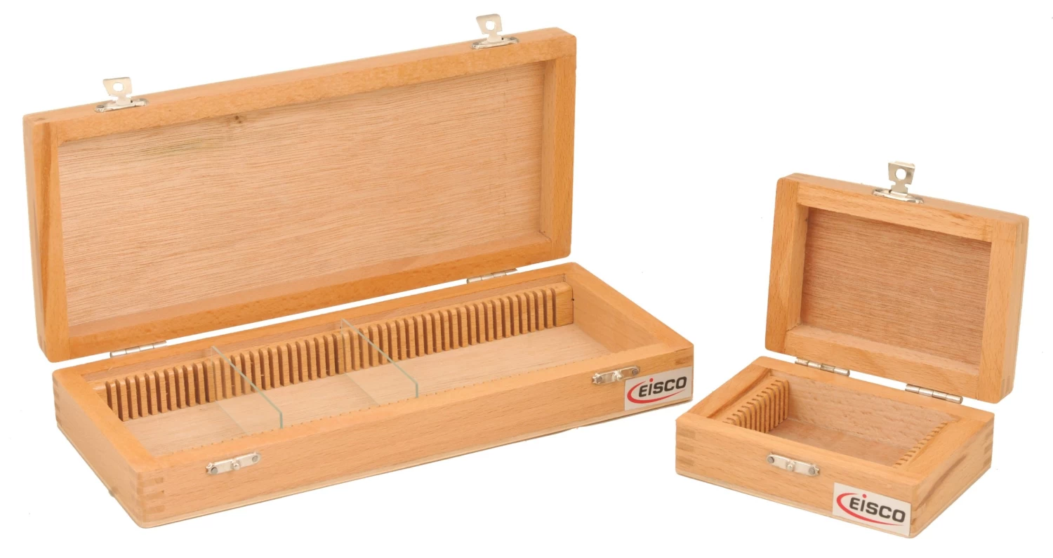 Wooden Slide Box For 25 Slides With Latch - For 75x25mm Slides 1 Wooden Slide Box For 25 Slides With Latch - For 75x25mm Slides