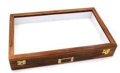 Insect Storage Box, 18 Inch - Polished Wood
