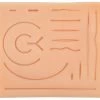 Practice Suture Pad - Premium, Life-Like Plastic Suture Pad With Common Cuts & Lacerations - Designed By Physicians -