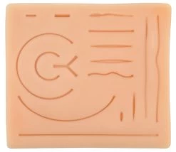 Practice Suture Pad - Premium, Life-Like Plastic Suture Pad With Common Cuts & Lacerations - Designed By Physicians -