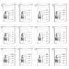 12PK Beakers, 150ml - Low Form - Graduated - Borosilicate Glass
