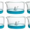 Small Crystallizing Dish (70mm X 40mm) - Pack Of 6, Borosilicate Flat Bottom With Spout, 100ml Capacity -
