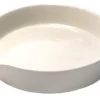 Evaporating Basin - 6" (150mm) Dia.Porcelain, Flat Bottom With Spout -