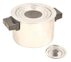 Water Bath, Cylindrical, Made Of Thick Aluminum Sheet, 125ml.