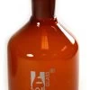 Reagent Bottle, 250mL - Amber - With Acid-Proof Polypropylene Stopper - Borosilicate Glass
