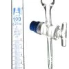 Burette, 100mL - Class B - With Stopcock - Blue Graduations - Borosilicate Glass