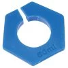 10PK Graduated Cylinder Protector, 50ml - Polypropylene, Blue - Hexagonal