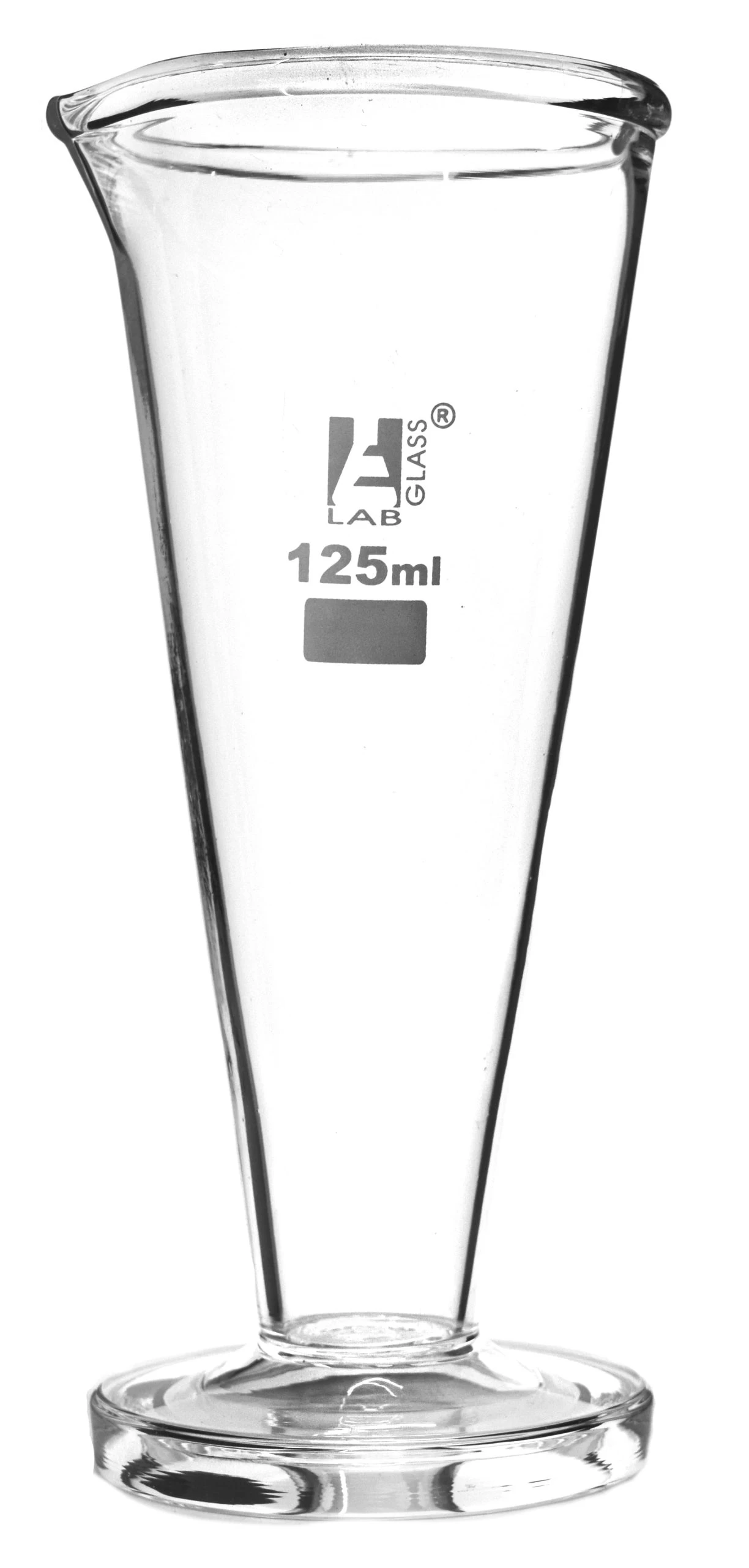 Conical Measure, 125ml - Borosilicate Glass - Ungraduated - Round Base 1 Conical Measure, 125ml - Borosilicate Glass - Ungraduated - Round Base