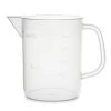 Measuring Jug, 500ml - Short Form, Euro Design - Polypropylene Plastic - Raised Graduations