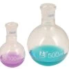 Flask Boiling With Joint, Flat Bottom, Short Neck, Interchangeable Joint 50ml, Socket Size 14/23, Borosilicate Glass