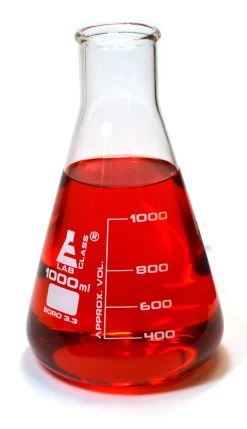 Glass Erlenmeyer Wide Neck Flask 1000ml, Borosilicate (Single Flask)