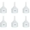 6PK Buchner Funnel, 13cm I.D. - Polypropylene, 2 Parts - Designed For 11-12.5cm Filter Paper