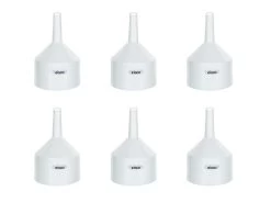 6PK Buchner Funnel, 13cm I.D. - Polypropylene, 2 Parts - Designed For 11-12.5cm Filter Paper