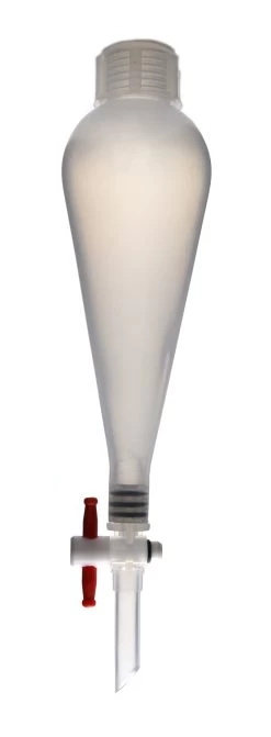Funnel Separating - Polypropylene, Cap. 100ml PTFE Key Stopcock