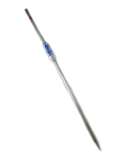 Volumetric Pipette, 10mL - Class B - Red Coded - Blue Graduation - Borosilicate Glass