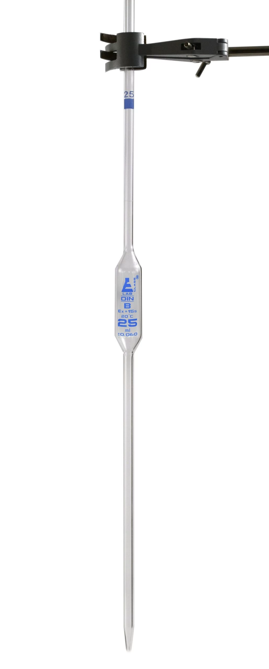 Volumetric Pipette, 25mL - Class B - Blue Color Coded - Blue Graduation - Borosilicate Glass 3 Volumetric Pipette, 25mL - Class B - Blue Color Coded - Blue Graduation - Borosilicate Glass - Image 3