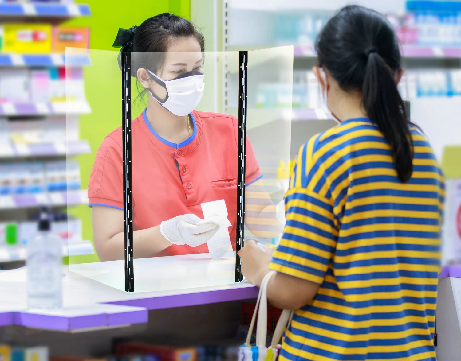 Safety Shield, 3 Panels - Polycarbonate - Thick, Durable 2 Safety Shield, 3 Panels - Polycarbonate - Thick, Durable - Image 2