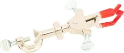 3 Prong Double Adjustable Universal Clamp, With Integral Bosshead