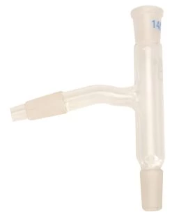 Plain Still Head, B14 Thermometer Socket - 34/35 Cone Size For Flask, 34/35 For Condenser - Borosilicate Glass -