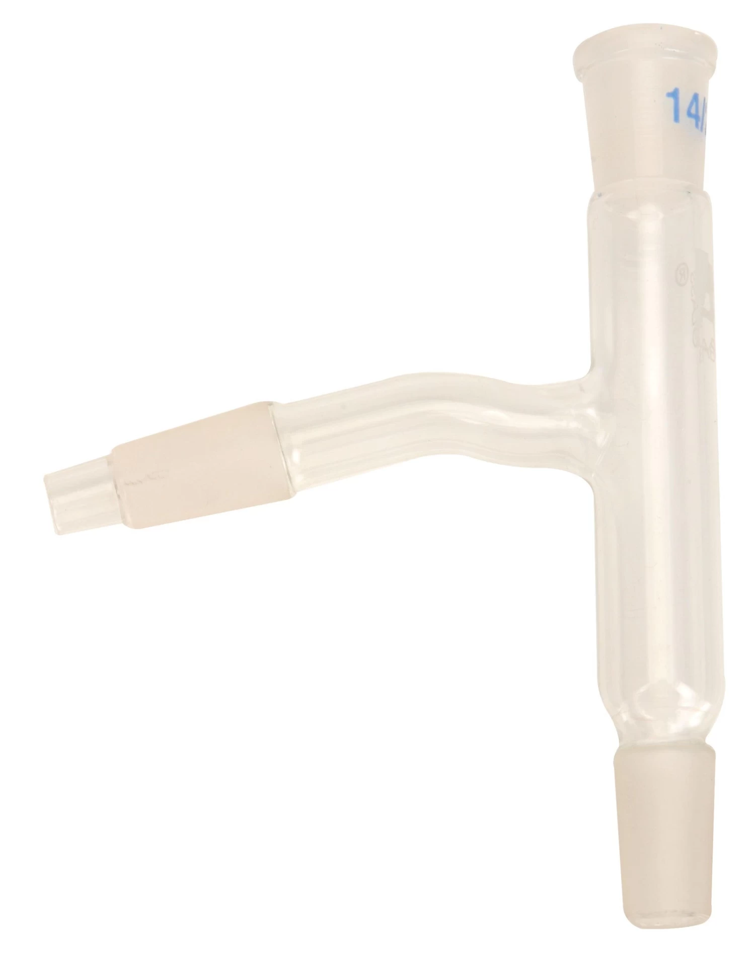 Plain Still Head, B14 Thermometer Socket - 34/35 Cone Size For Flask, 34/35 For Condenser - Borosilicate Glass - 1 Plain Still Head, B14 Thermometer Socket - 34/35 Cone Size For Flask, 34/35 For Condenser - Borosilicate Glass -