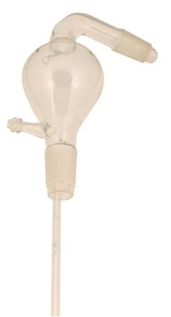 Steam Distillation Head Sloping, Cone Size To Fit Flask 24/29, To Fit Condenser 19/26