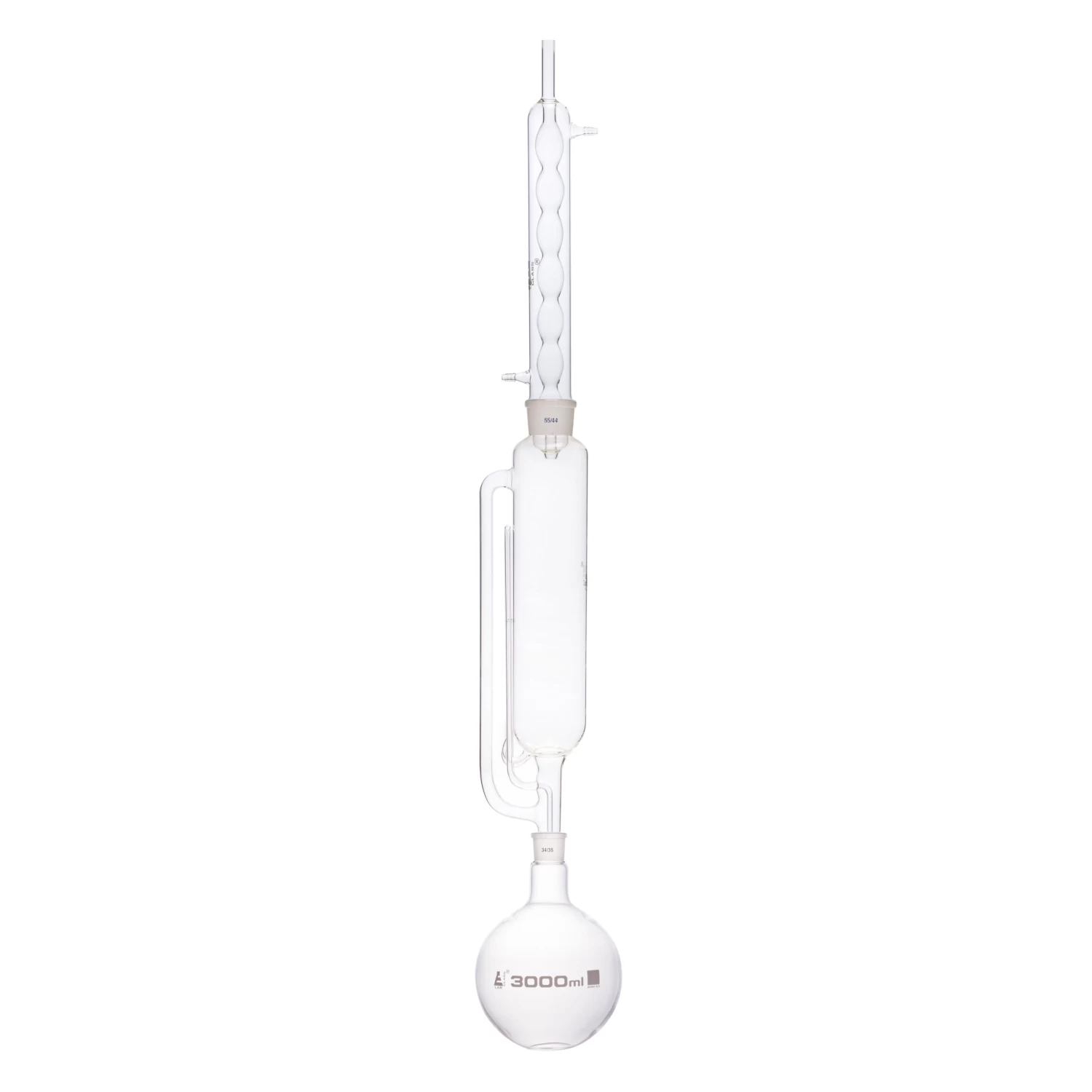 Soxhlet Extraction Apparatus - 1000mL Extractor, 3000mL Flask, Condenser - Borosilicate Glass 1 Soxhlet Extraction Apparatus - 1000mL Extractor, 3000mL Flask, Condenser - Borosilicate Glass