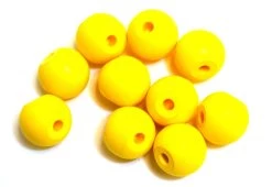 Molecular Model Part; Yellow Ball; 2.2cm; 2 Holes; Pk Of 10