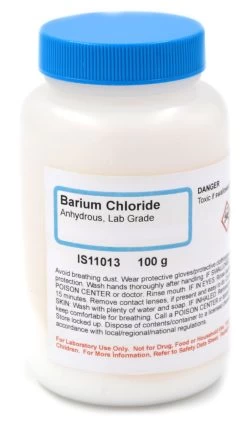 Barium Chloride, 100g - Lab-Grade - The Curated Chemical Collection