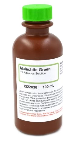 1% Malachite Green Stain, 100mL - The Curated Chemical Collection