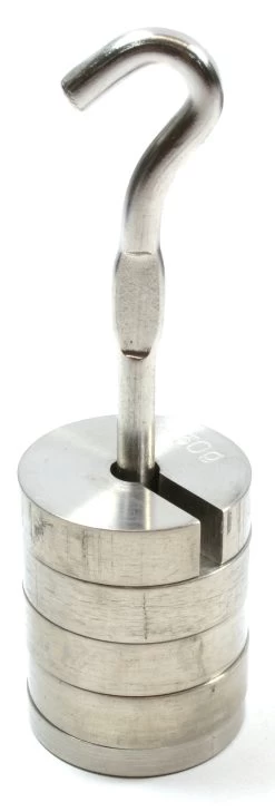 Stainless Steel Mass And Hanger Set - 4 Slotted 50g Weights And Hanger, Total 250g