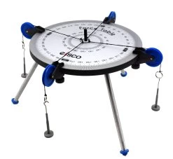 Medium Size Force Table - 11.75" Diameter, 3 Legs, 4 Pulleys