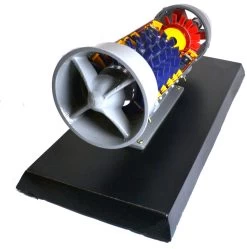 Turbojet Gas Engine Desktop Model - 19"x9" Metal Base, 16" Turbojet Length 6 Turbojet Gas Engine Desktop Model - 19"x9" Metal Base, 16" Turbojet Length -Laboratory Instrument Store PH0494 3