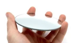 Round Convex Glass Mirror- 4" (100mm) Diameter -100mm Focal Length - 2.5mm Thick Approx.