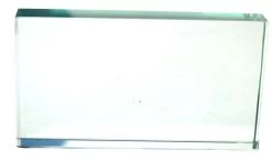 Glass Rectangular Block; 125mm X 65mm X 18mm Size