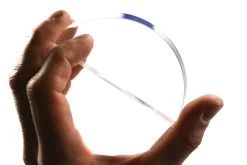 Acrylic Semicircular Block, 3 1/2"x9/16" (90x16mm)