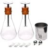 Electroscope Kit, Electrical Charge Demonstration, Borosilicate Glass Flasks -