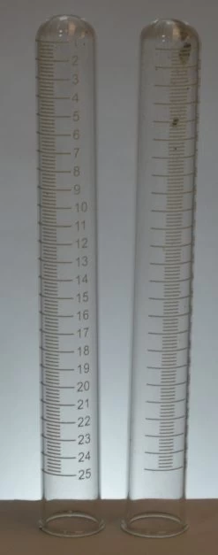 25ml Borosilicate Test Tubes With Inverse Scale And Graduations