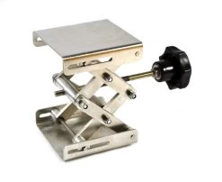 Stainless Steel Lab Jack - 3"x2.8" Surface - 6" Max Height - Dynamic Load - 2kg Static Strength - 15kg