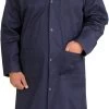 Laboratory Coat - Medium - Polyester / Cotton Drill, Long Sleeves, 3 Large Pockets - Navy Blue