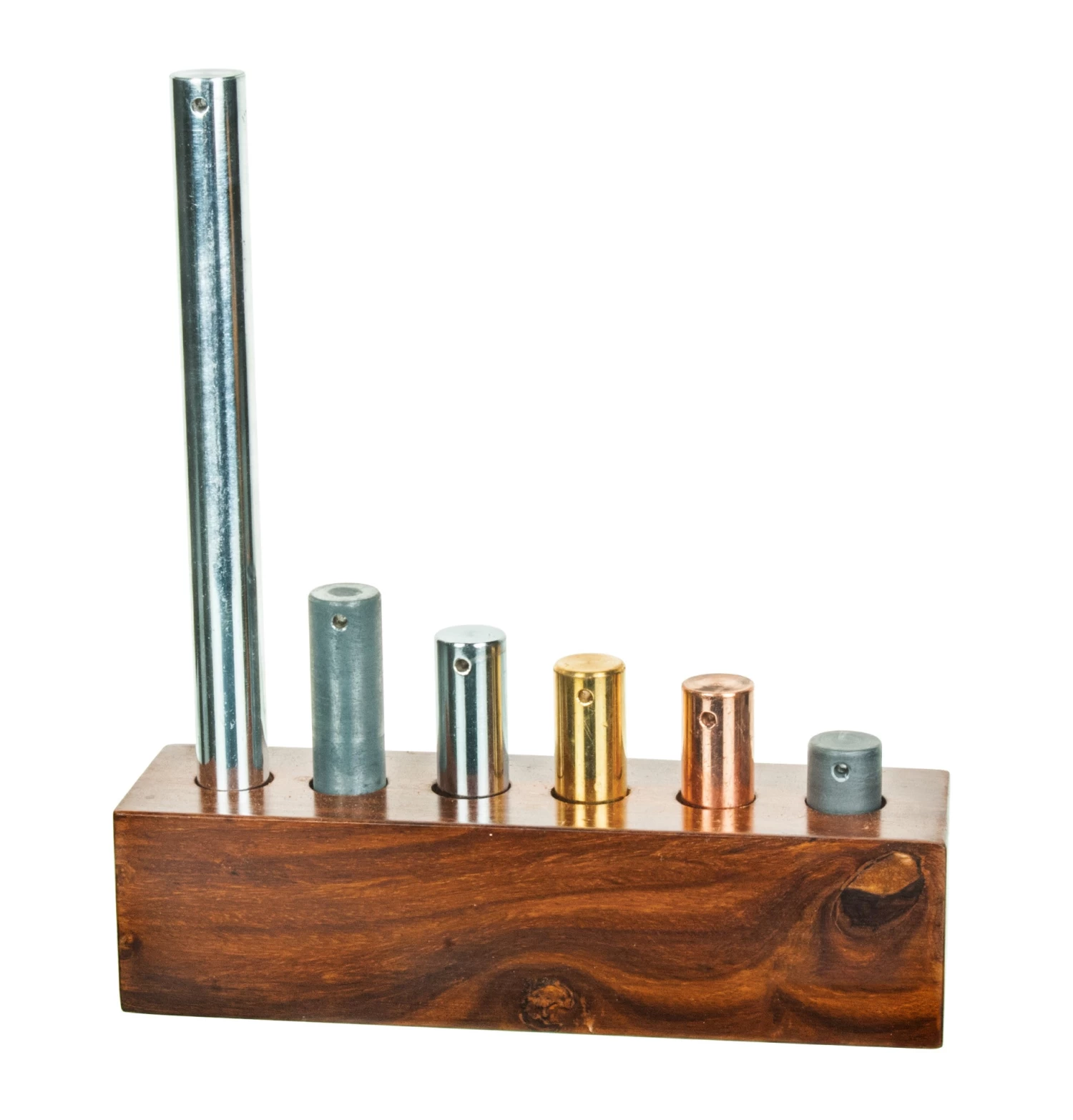 6 Piece Equal Mass Metal Cylinder Set - Includes Copper, Lead, Brass, Zinc, Iron & Aluminum 1 6 Piece Equal Mass Metal Cylinder Set - Includes Copper, Lead, Brass, Zinc, Iron & Aluminum