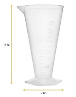 12PK Conical Measures, 200ml - Polypropylene - Raised Graduations - Hexagonal Base 11 12PK Conical Measures, 200ml - Polypropylene - Raised Graduations - Hexagonal Base -Laboratory Instrument Store ac6zsuaicgz6qm5jai1o