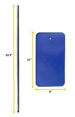 Rectangular Retort Base & Rod Set - 11"x6" Base, 23.6" Rod - Steel -Laboratory Instrument Store adz1e94wvqet14gqhs7n