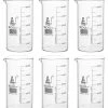 6PK Beakers, 500ml - Tall Form - Graduated - Borosilicate Glass
