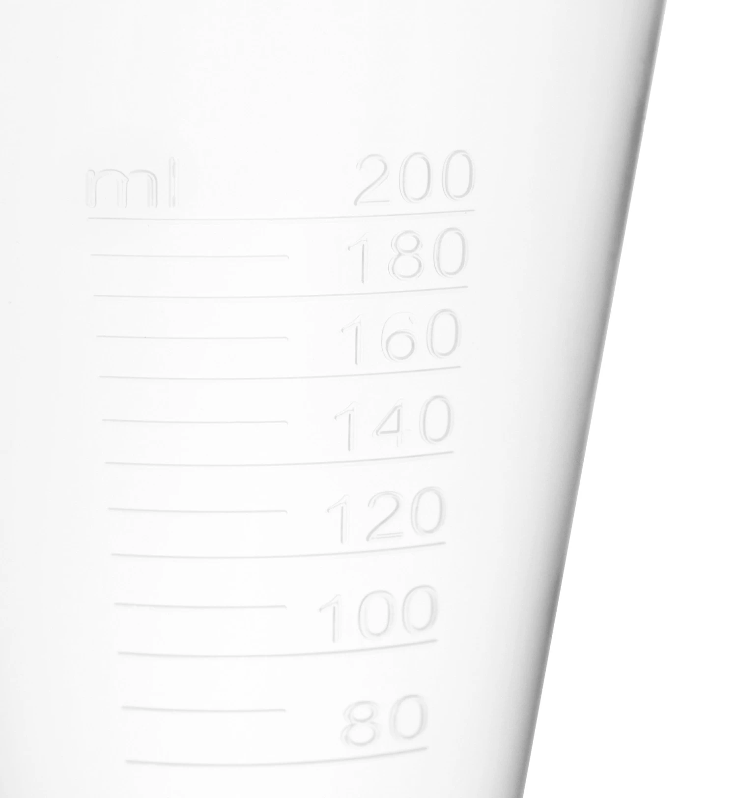 12PK Conical Measures, 200ml - Polypropylene - Raised Graduations - Hexagonal Base 4 12PK Conical Measures, 200ml - Polypropylene - Raised Graduations - Hexagonal Base - Image 4