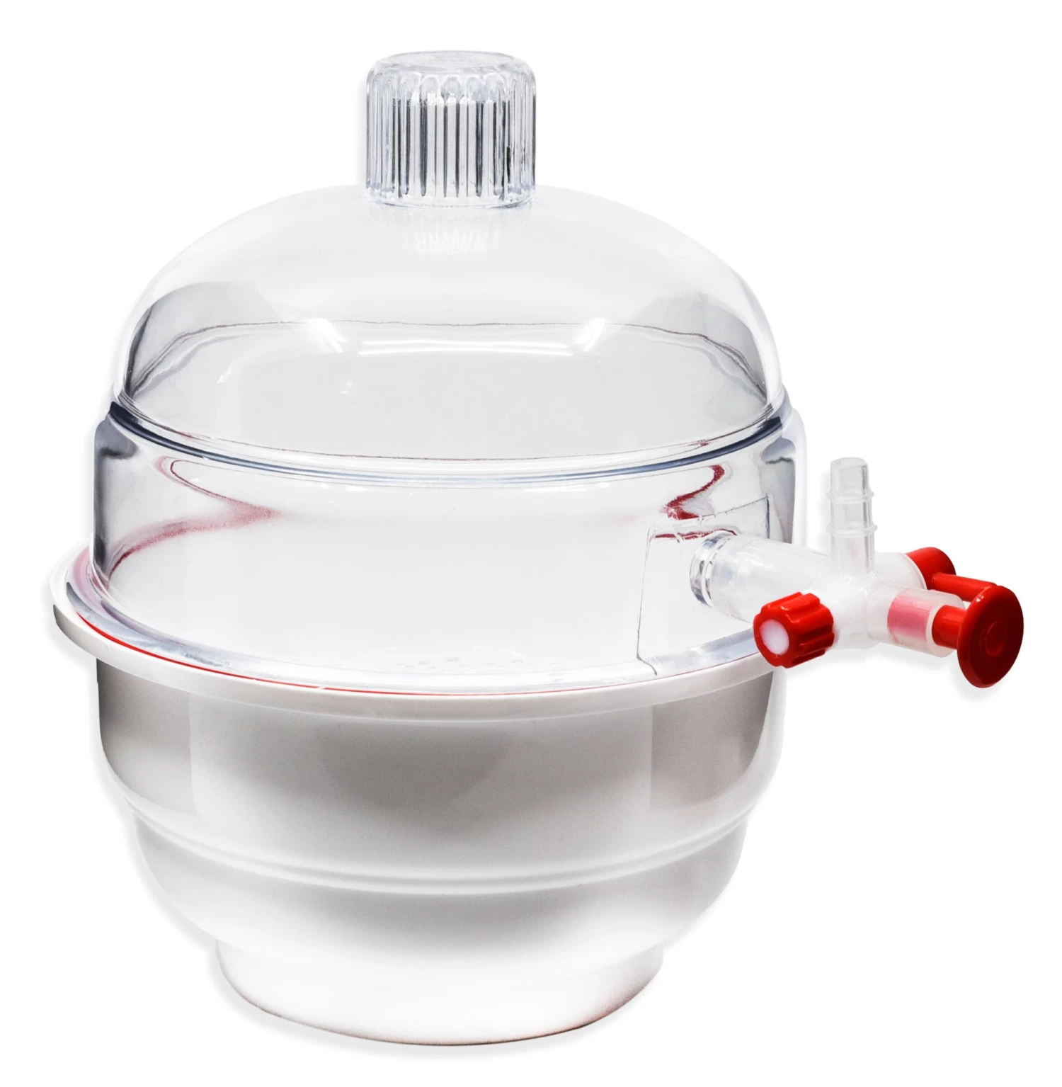 Desiccator Vacuum, 15cm - With Stopcock - Polypropylene And Polycarbonate 1 Desiccator Vacuum, 15cm - With Stopcock - Polypropylene And Polycarbonate