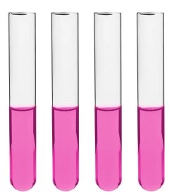 48PK Test Tubes, 15mL, 16x125mm - Rimless - Light Wall, 1.2mm Thick - Borosilicate 3.3 Glass