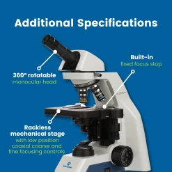 Microscope EXC-121-3 - Monocular Head, 40-400X Magnification, Achromat Objectives, Mechanical Stage, Iris Diaphragm 7 Microscope EXC-121-3 - Monocular Head, 40-400X Magnification, Achromat Objectives, Mechanical Stage, Iris Diaphragm -Laboratory Instrument Store b8ppmvmgdksblvl97llk