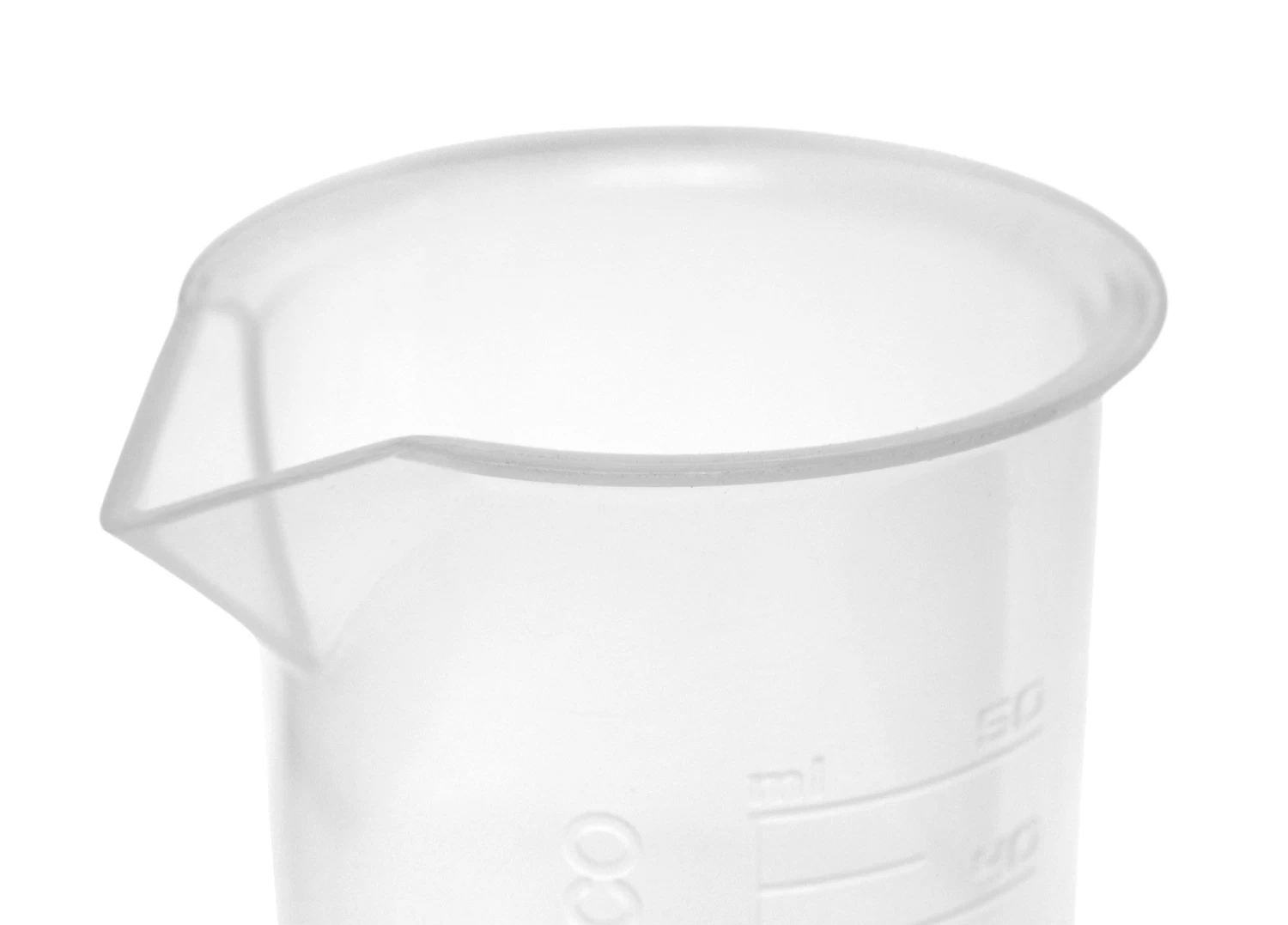 12PK Plastic Beakers, 50ml - Polypropylene - Raised Graduations 4 12PK Plastic Beakers, 50ml - Polypropylene - Raised Graduations - Image 4